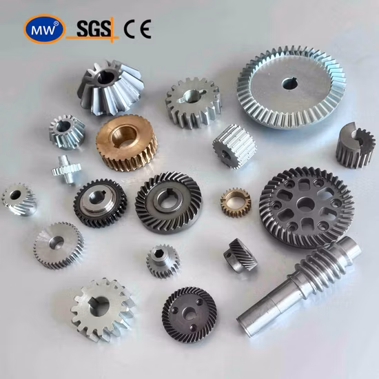 産業用平ウォームヘリカルハイポイドベベルピニオンギヤ